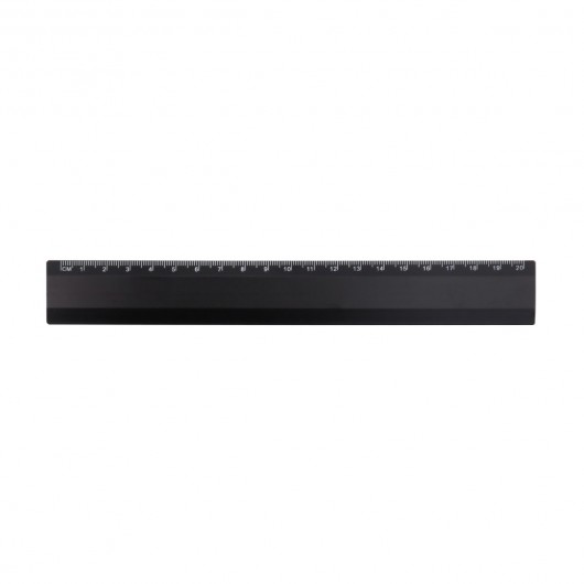 Black 20cm Metal Rulers